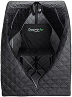 Durasage Lightweight Portable Personal Steam Sauna Spa for Relaxation at Home, 60 Minute Timer, 800 Watt Steam Generator, Chair Included (Black)
