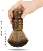 NiHome Vinyl Record Cleaning Brush, Anti-Static Soft LP Record Cleaner, Vinyl Dust Remover Brush with Ultra-Fine Fiber Bristles, Safe for Vinyl LP CD Album Care, Retro Design with Beech Wood Handle