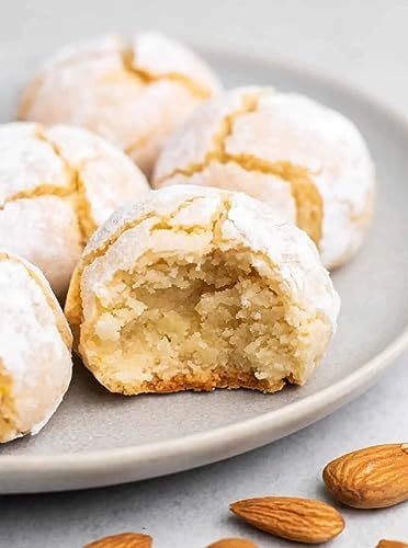 ANDY ANAND CHOCOLATIER Sugar Free Italian Amaretti Cookies – Soft Almond Treats, 20 Assorted Pieces with Peach, Blueberry & Hazelnut Flavors Gluten-Free, Made in Italy Gift Box (10 Oz)