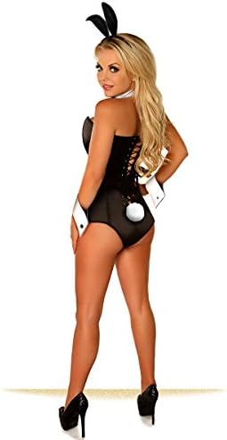 Daisy Corsets Women's Lavish Tuxedo Bunny Corset Romper