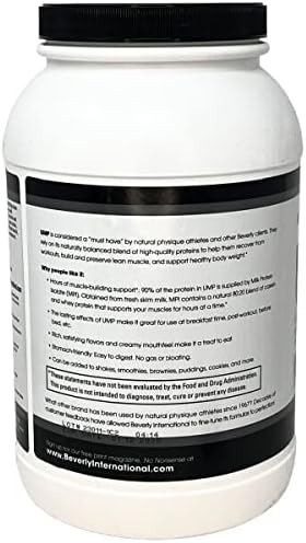 Beverly International UMP Protein Powder, Vanilla. Unique Whey-Casein Ratio Builds Lean Muscle. Easy to Digest. No Bloat. (32.8 oz) 2lb .8 oz