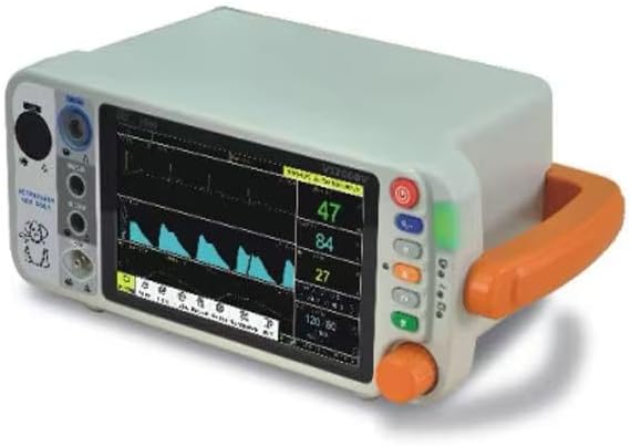 VS2000V 7 inch Veterinary Vital Signs Monitor with The parameters of SPO2, NIBP, ECG, Temp, PR and RESP (VS2000VC with Capnography ETCO2)