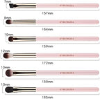 Eye Makeup Brush Set, 6 Pcs Professional Blending Eyeshadow Makeup Brushes for Concealer Eyebrows Eyeliner, Soft Hairs & Wood Handle