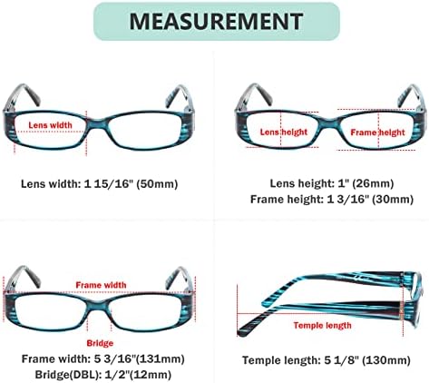 Eyekepper Spring Hinges Reading Glasses Readers with Genuine Austrian Crystals Women Blue +2.5