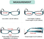 Eyekepper Spring Hinges Reading Glasses Readers with Genuine Austrian Crystals Women Blue