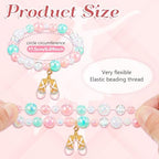 Ecally 12 Pcs Ballerina Party Favors Ballerina Bracelet Bulk Dance Bracelet Gift Party Supplies for Women Costume Jewelry Princess Toddlers Kids Girls