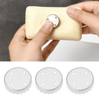 eMagTech 10PCS Magnetic Soap Holder Caps 4 Holes Metal Replacement Capsules for Soap Holder for Magnetic Soap Dish Universal Solid Soap Magnet 22x6mm