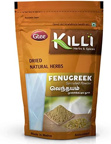 KILLI Sprouted Fenugreek | Vendhayam | Methi | Uluva | Menthya Powder, 100g