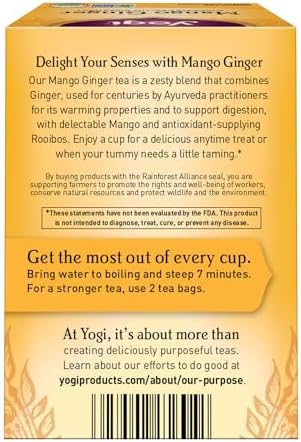 Yogi Tea, Mango Ginger, 16 ct