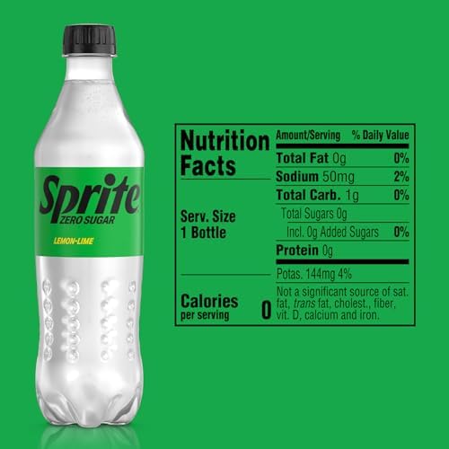 Sprite Lemon Lime Zero Sugar Soda | Diet | 16.9 fl oz | 12 Pack