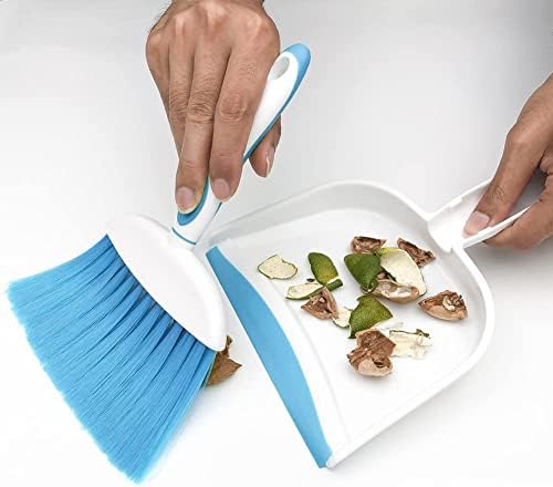 Small Broom and Dustpan Set, Small Dustpan and Brush Set, Mini Dust pan and Brush, Hand Broom and dust pan, Mini dustpans are Ideal for Cleaning Little Areas Like Desks, Chairs, Kitchens, pet Rooms.