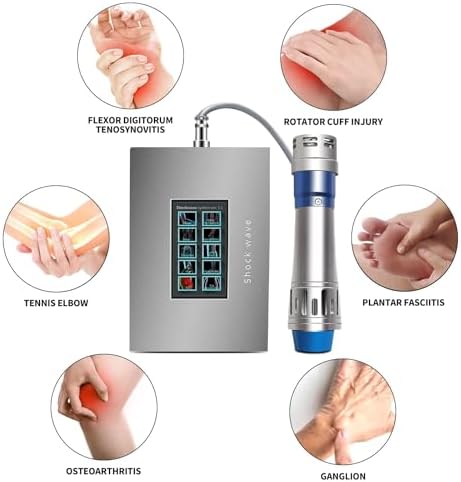 Focused Shockwave Therapy Machine Extracorporeal Shockwave Therapy Machine for Body Masager Pain Relief Exercise Skeletal Injuries Plantar Fasciitis Shock Wave Therapy Device Home Use