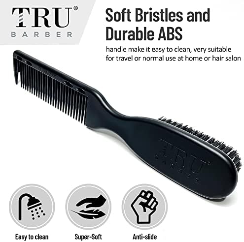 TRU BARBER PRO Fading Brush, Hair cutting Brush, Clippers brush
