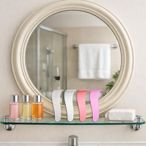 20 Pcs Hair Removal Spatulas Sticks Portable Hair Wax Cleansing Spatulas Sticks Plastic Non-Stick Wax Removal Applicator Depilatory Creams & Mask Scraper Reusable for Women Men