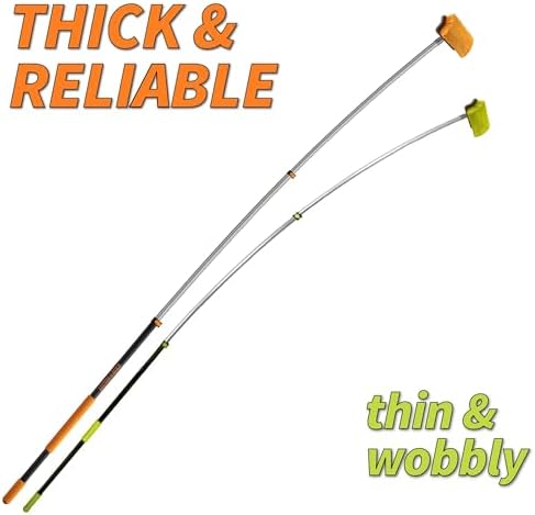 30-Foot Exterior House Cleaning Brush Set with 5-24 ft Extension Pole // Vinyl Siding Brushes with Telescopic Extendable Pole & Window Cleaning Squeegee Tool // the Ultimate Extension Scrub Brush Set
