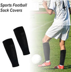 4 Pairs Leg Sleeves for Soccer, Shin Guard Sleeves Accompany Grip Socks, Youth Adults