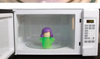 HORNO Angry Mama Microwave Oven Steam Cleaner and Disinfects With Vinegar and Water for Kitchens (Green)