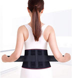 Back Support Belt, Adjustable Breathable Lower Back Brace, Far Infrared Lumbar Belt Fit Injury Prevention (Size : M)