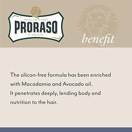 Proraso Beard Oil for Men, with Avocado, Macadamia Nut, Walnut and Sunflower Oils to Tame and Condition Beards