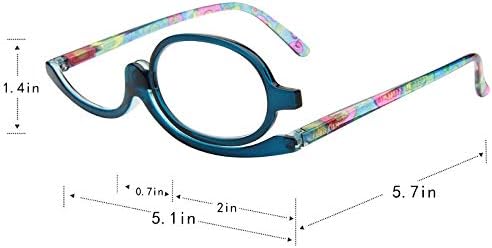 U Scinan Universal Presbyopic Glasses Flip-up Lens Make up Glasses Folding Magnifying Reading Eyeglasses+1.0~+4.0