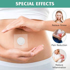54Pcs Castor Oil Patches for Belly Button, PU Film Transparent Castor Oil Pack, Self-Adhesive, Highly Absorbent Patch Pads(Oil Not Include)