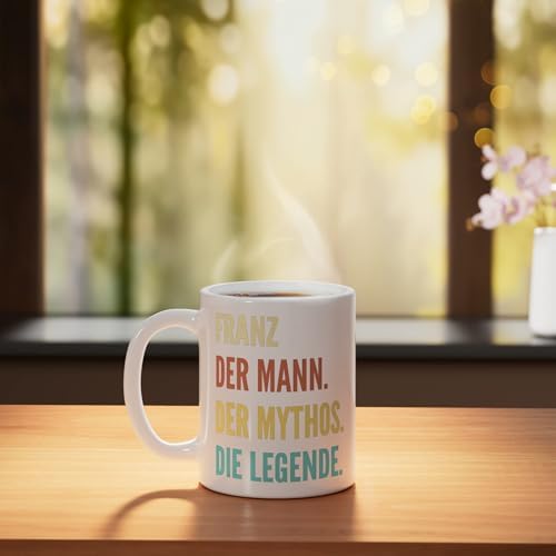 Funny German First Name Design - Franz Ceramic Mug, White