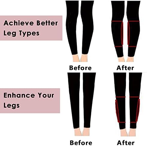 Silicone Calf Pads Leg Arm Enhancer Calf Corrector for Thin Skinny Crooked Legs Cover Scar Birthmark (1 Pair)