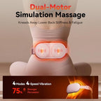 Portable Electric Heating Pad for Period Cramps,Menstrual Heating Pads with 4 Heat Levels and 4 Vibrating Modes for Women Stomach Pain Relief - Pink