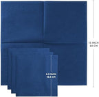 Dark Blue 3-Ply Disposable Lunch Napkins, 125 Count – Paper Cocktail & Party Napkins for Weddings, Birthdays, Bars & Events, EU Made