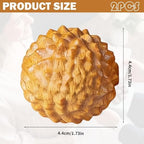 2 Pcs Wooden Massage Ball,Labor Comb for Pain,Acupressure Ball,Hand Massage Ball,Spiky Stress Relief,Natural Labor and Delivery Essentials for Massage Tools Wooden Crafts