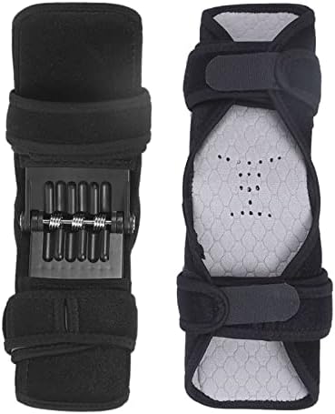 Brrnoo Knee Booster, Knee Brace, Joint Support Spring Stabilizer Pad Power Brace for Weak Legs Old Cold Leg Sports Training Squat Climbing And Climbing Stairs
