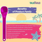 TalkTools Wee Bumpy Magenta Spoons | Provides oral awareness during feeding | Encourages lip closure | Normalize acceptance of foods with a variety of textures (Wee Bumpy, 6 Pack)