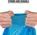 Ultrasac 20-30 Gallon 0.8 MIL Blue Drawstring Trash Bags - 30" x 33" - Pack of 36 - For Home, Kitchen, Bathroom, & Office