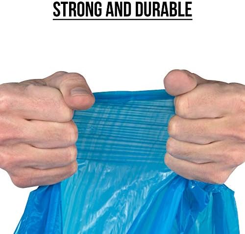Ultrasac 20-30 Gallon 0.8 MIL Blue Drawstring Trash Bags - 30" x 33" - Pack of 36 - For Home, Kitchen, Bathroom, & Office