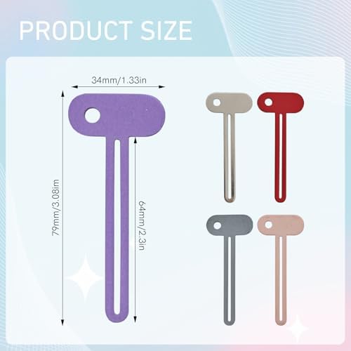 5-Pack Metal Toothpaste Squeezer, Tube Squeezer Tool for Zero Waste Toothpaste & Cosmetics | Durable Alloy ＆ Ergonomic Grip, Premium Heavy-Duty, Vibrant, for All Tubes - Toothpaste & Hand Cream