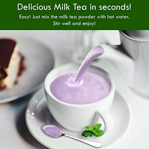 Taro Bubble Milk Tea Instant 3in1 Powder Mix - 1kg (33 Drinks) | for Boba Tea, Milkshake, Blended Frappe and Bakery | Authentic Taiwan Recipe | Zero Trans Fat, No Preservatives | by Moriyama Teahouse