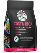 Bones Coffee Company Costa Rica Single-Origin, Cocoa, Nutty and Milk Chocolate Notes, Ground Coffee Beans, Low Acid Medium Roast Arabica Beans Flavored Coffee for Auto drip Coffee Maker, 12 oz Ground