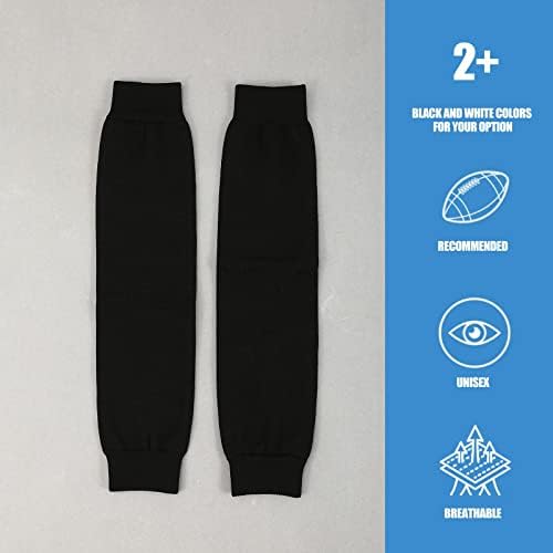 Yxmeiguo Football Leg Sleeves Men, Calf Compression Sleeve for Men Women, Leg Sleeves for Men Football, Football Socks Running Sports Football Accessories for Adult Athletes, Black