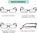 Eyekepper 5 Pack Small Reading Glasses for Women Reading Fashion Readers +1.25