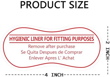 Adhesive Protective Hygiene Try On Stickers for Swimwear,Swimsuits and Lingerie,4x2 inch,100 Pcs Per Pack