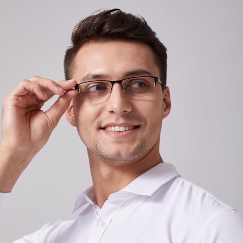 3 Pack Reading Glasses,Half Rim Reading Galsses,Lightweight Stylish Reader Anti Scratch Unisex Fashion Eyeglasses