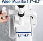 Adjustable Bathtub Safety Rail with Double Grip, 14–18 Inch Height Shower Grab Bar for Seniors, Elderly & Disabled, Non-Slip Tub Side Bar Clamp for Bathroom Support