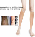 Silicone False Calf,Silicone Calf Pads Leg Arm Enhancer, Realistic Fake Calf Leg Silicone Sleeve,Silicone Arm Concealer Cover, Calf Corrector for Crooked Or Thin Legs Arms Scar Cover Sleeves(Large)