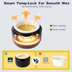 Nose Wax Kit, Nose Ear Hair Waxing Kit for Men and Women with 100g Wax, 40 Sticks, Nose Ear Hair Removal Kit, USB Fast Heat, Smart Temperature Control, Compact Travel Size