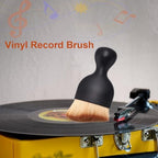 Vinyl Record Brush, Anti-Static Soft LP Record Cleaner, Vinyl Dust Remover Brush with Ultra-Fine Fiber Bristles, Safe for Vinyl LP CD Album Care, Car Interior, Keyboard, Nail Art Dust Brush