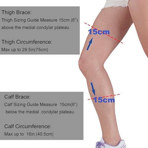 Hinged Knee Brace with Shoulder Strap, ROM Knee Support for Post Op Recovery Side Leg Immobilizer for Stabilization for ACL, MCL, PCL Injury, Adjustable Stabilizer After Surgery for Men and Women