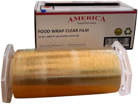 AFP - Clear Food Wrap Film, Professional Grade, BPA Free, Microwave Safe, 12 Inch x 3000 Feet