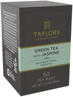 Taylors of Harrogate Green Tea with Jasmine, Pillow Tea Bags, 50 Count (Pack of 1), Delicate, Floral and Sweet, Caffeinated, Enjoy Hot or Iced, 50 Teabags