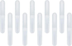 Xiaoyztan 10 Pcs Portable Travel Toothbrush Case Matte Translucent Toothbrush Storage Box Toothbrush Bucket Toothbrush Container (White)