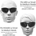 proSPORT Bifocal sunglass Safety Reader Z87 Wrap Around No Slip Grip +1.50 +2.00 +2.50 +3.00